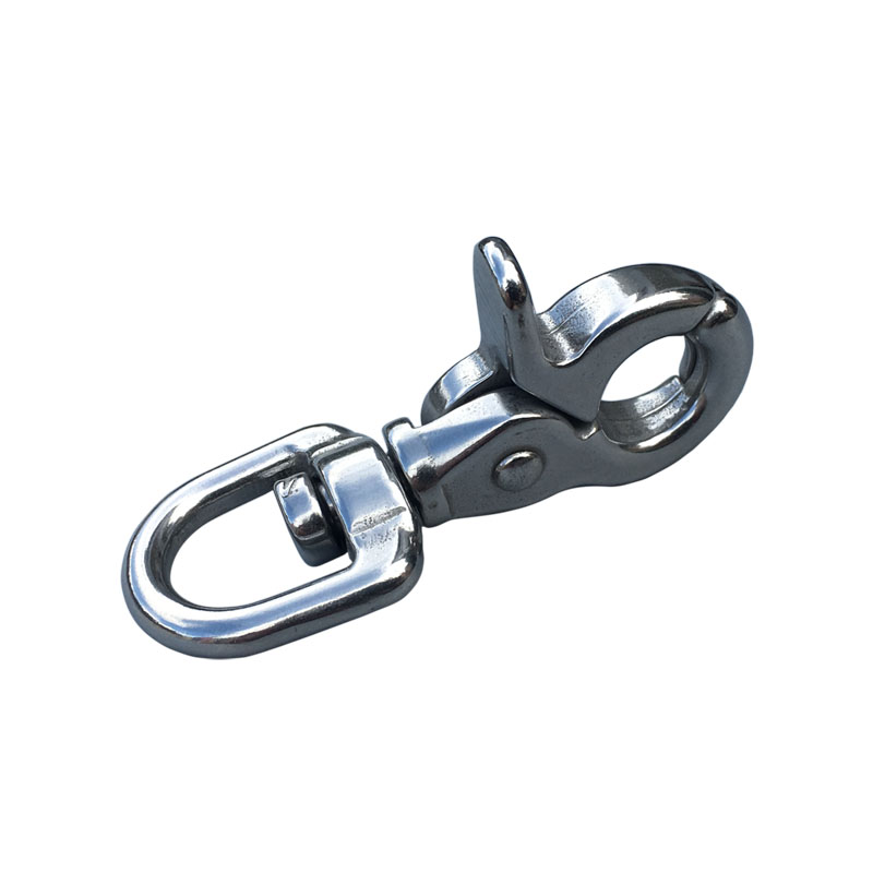 Hook Eye Fastener - 16mm Stainless Steel Snap Swivel Clasp