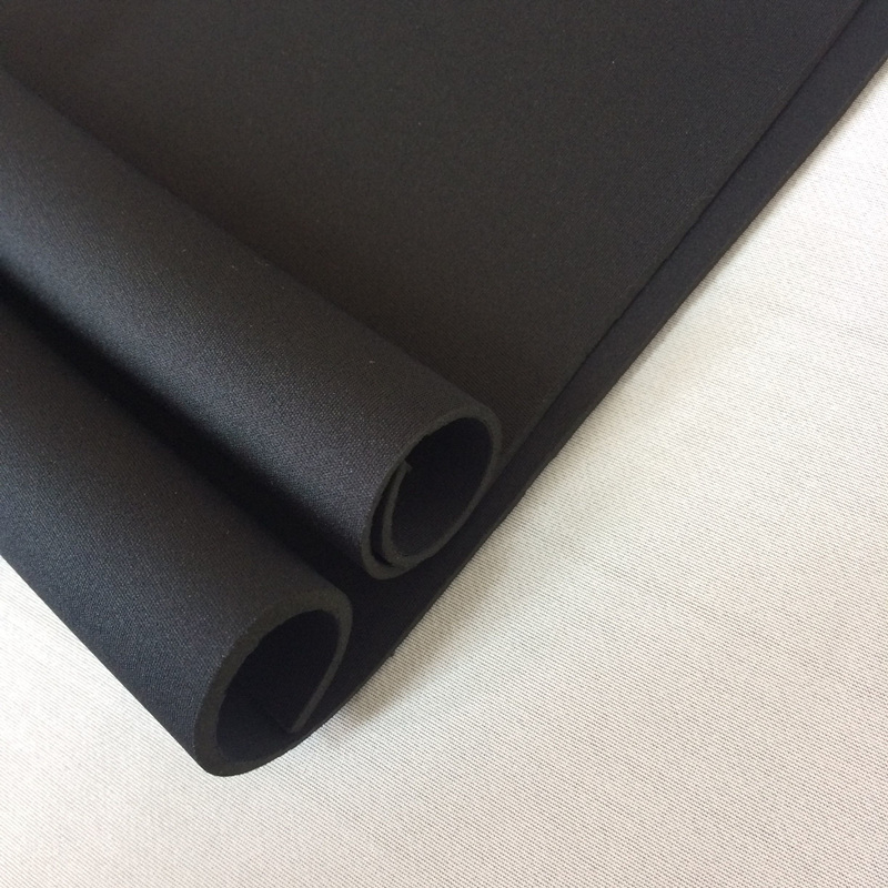 Twin Needle Stretch - 2-5mm Black Double Polyester Fabric Plying-Up