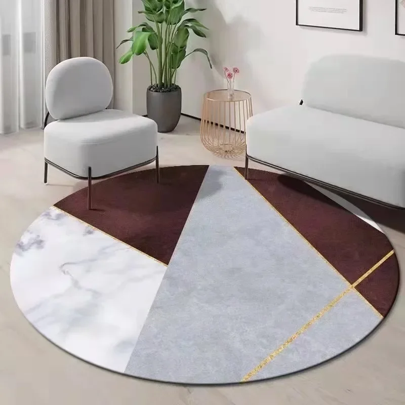 Century Textile & Sewing Supply Avenue C North Saskatoon Sk - ~O~Geometric Round Rug with Modern Color