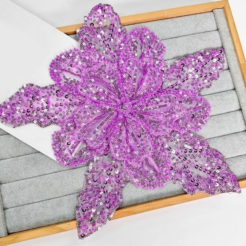 Sewing Garments - 39BD Flower Patches Garment Applique DIY