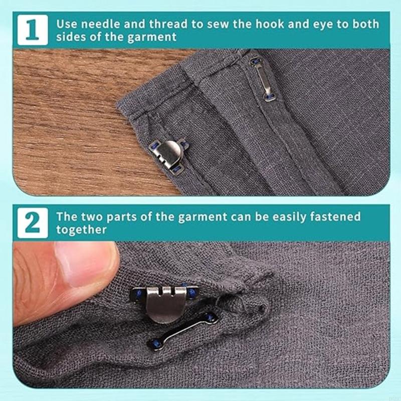 60 Pairs Stainless Steel Hook  - Hook Eye Fastener recension och pris