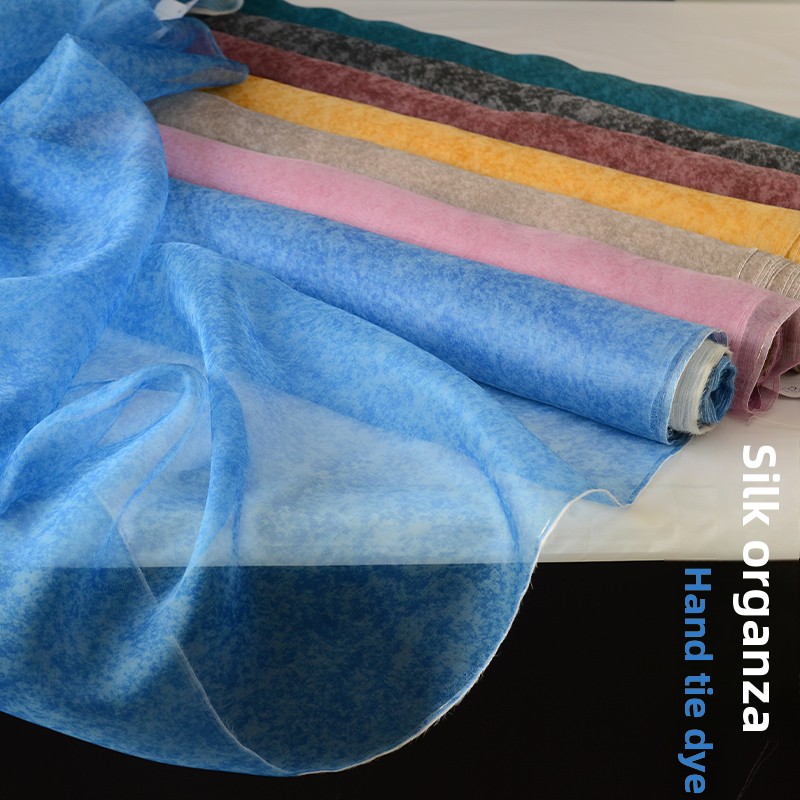 Tie-dye Silk Organza Fabric fo - Sewing Tie Dye recension och pris
