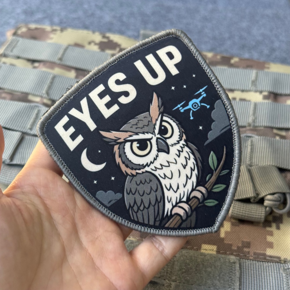 Printed Tactical Owl Patch Eye - Hook Eye Fastener recension och pris