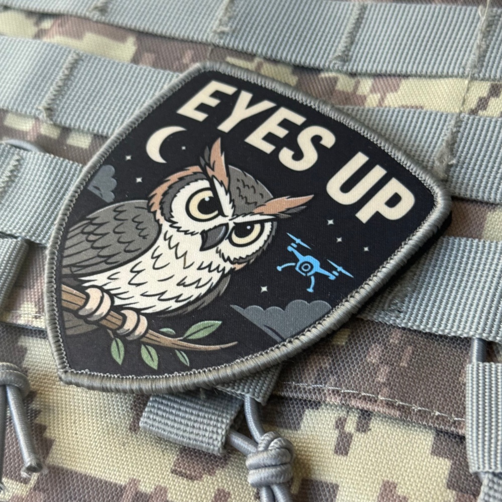 Printed Tactical Owl Patch Eye - Hook Eye Fastener recension och pris