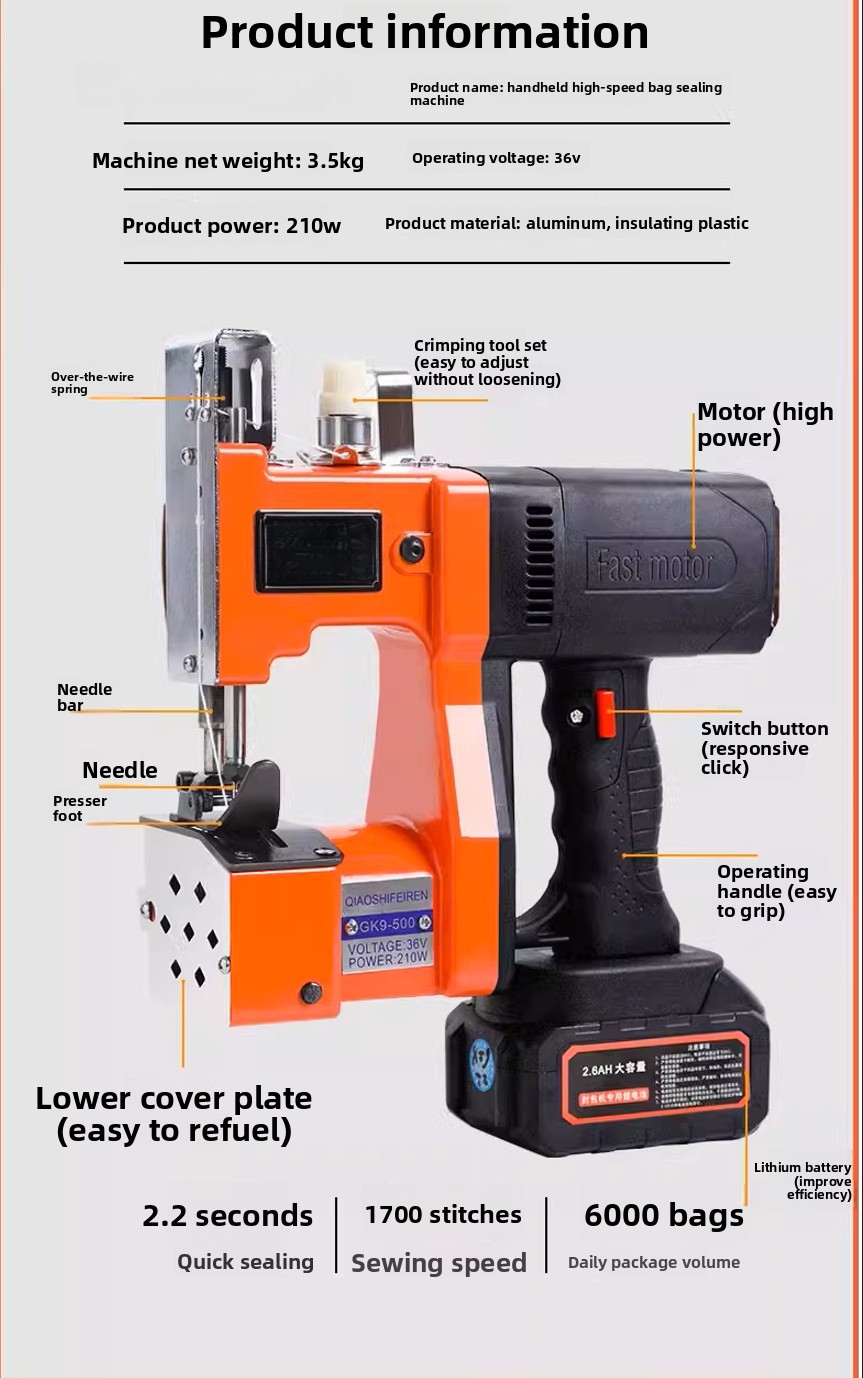 GK9-370 Handheld Dual Electric - Sewing In Textile Industry recension och pris