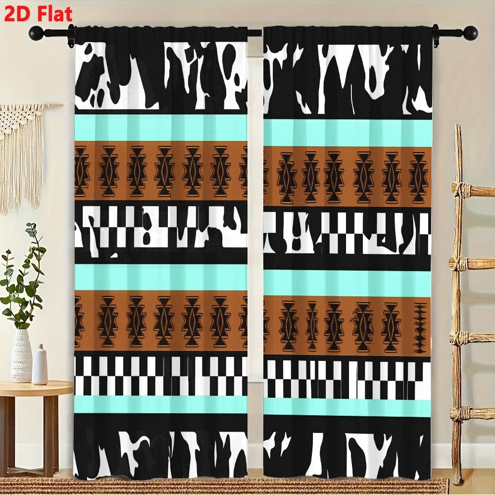 2Pcs Curtains 2D Flat Geometri - Century Textile & Sewing Supply Avenue C North Saskatoon Sk recension och pris