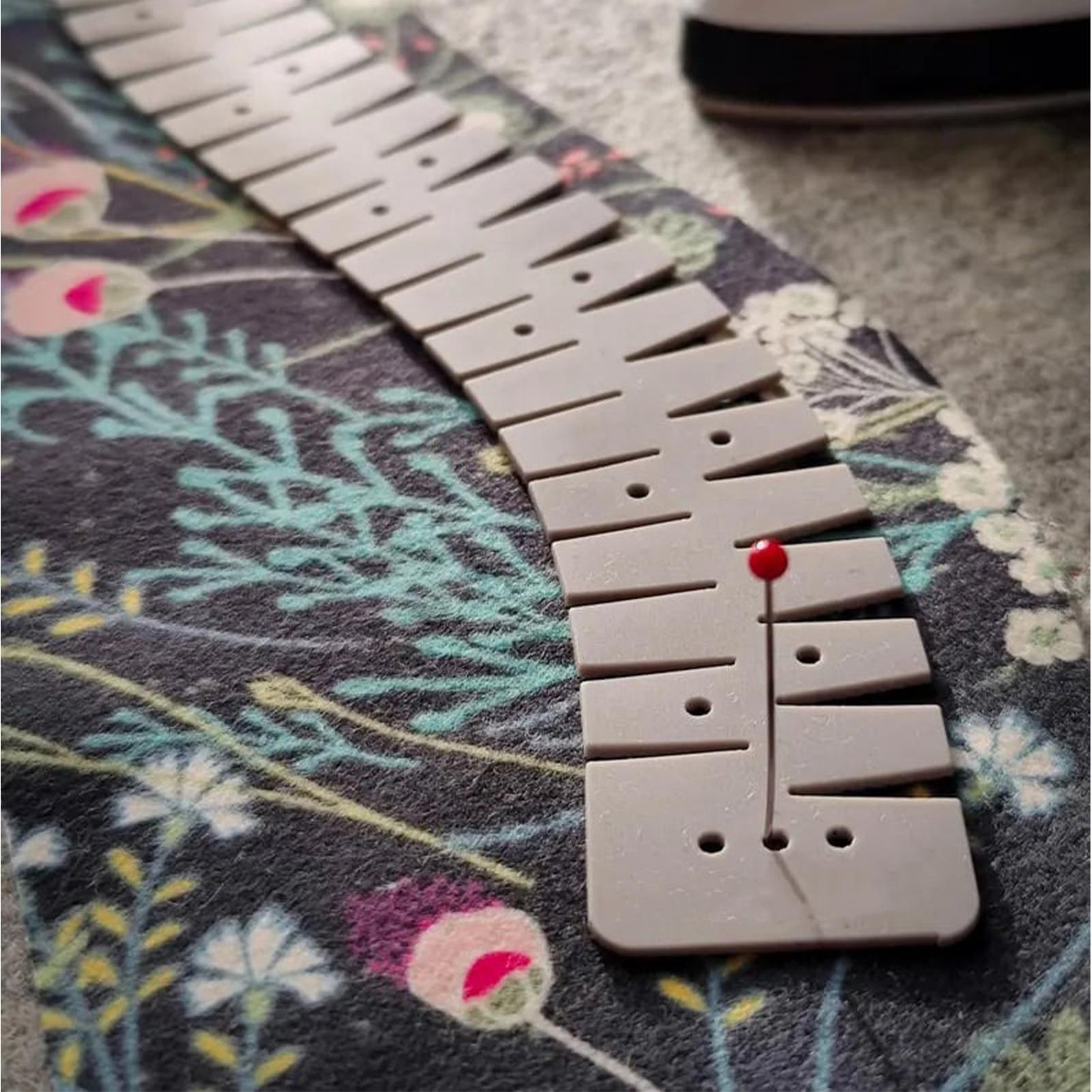 Silicone Hemming Ruler With Ma - Sewing Hemming recension och pris