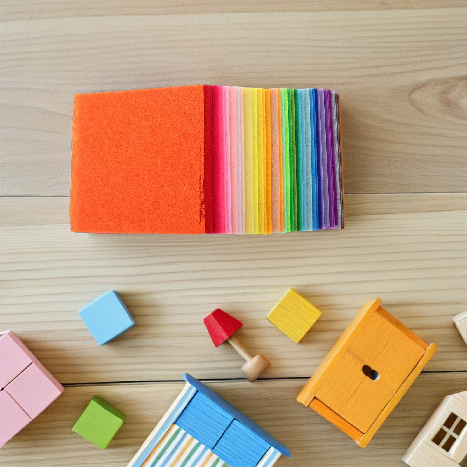120Pcs Craft Felt Squares 10x1 - Is Sewing Textile Art recension och pris