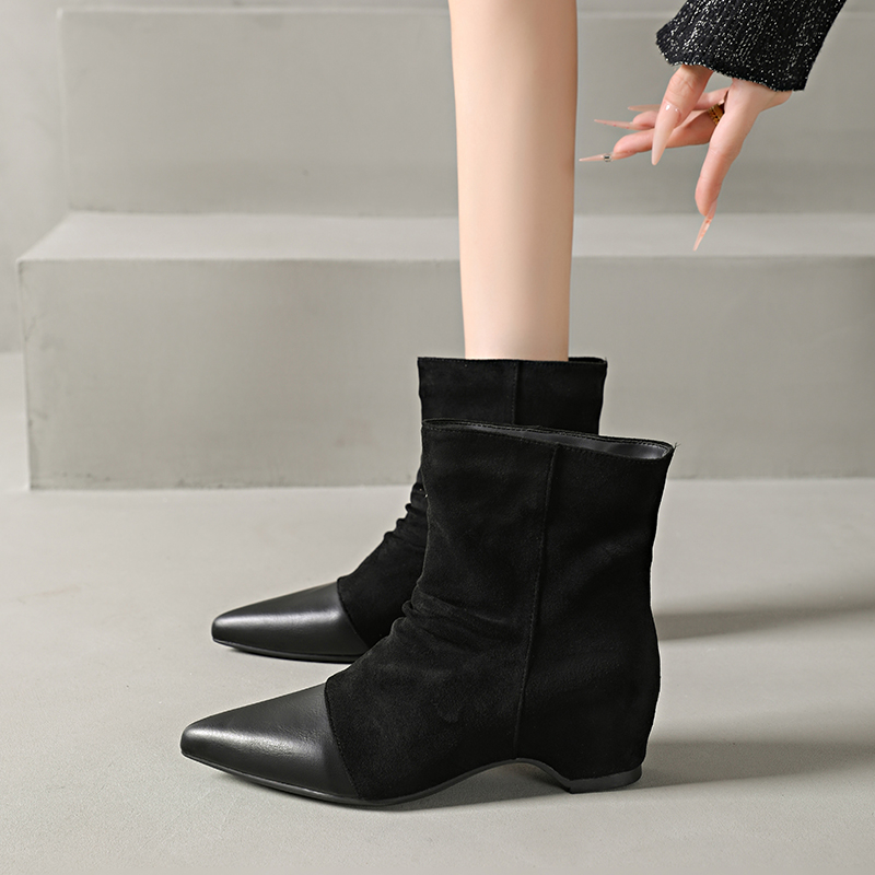 Women Ladies Ankle Boots Point - Sewing Latex recension och pris