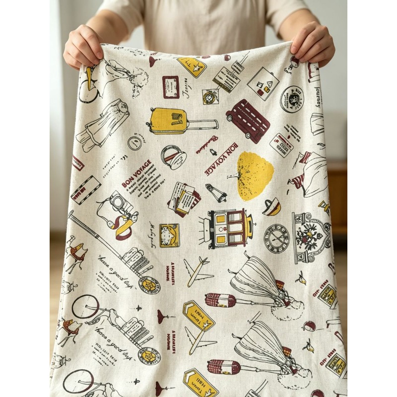 Mixed‑Blend Fabric with Girl P - Textile For Sewing recension och pris