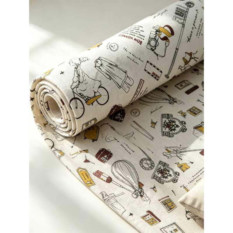 Mixed‑Blend Fabric with Girl P - Textile For Sewing recension och pris