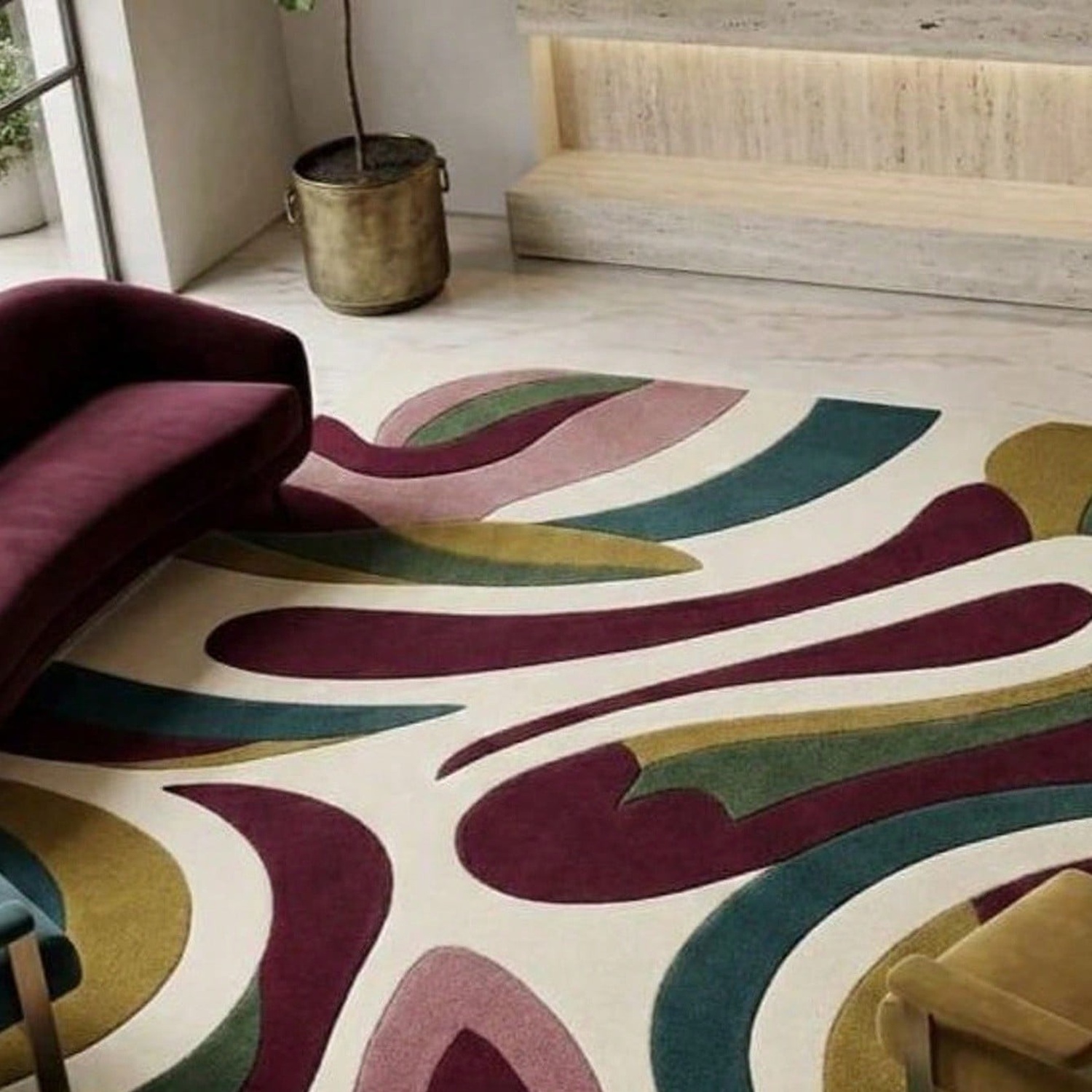 Abstract Pattern Carpet, Mid-C - Century Textile & Sewing Supply Avenue C North Saskatoon Sk recension och pris