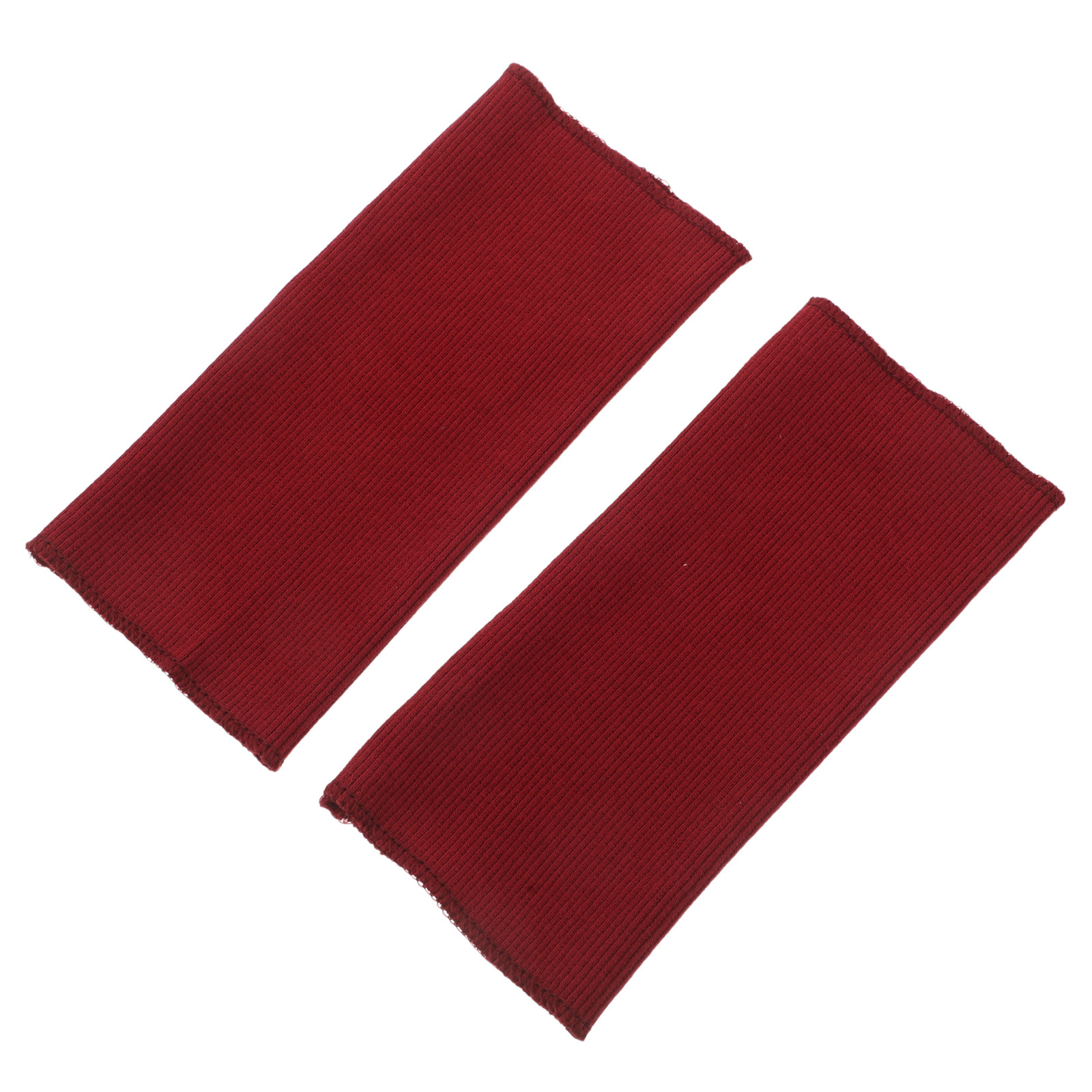 1Pair Dark Red Ribbed Knit Cuf - Textile For Sewing recension och pris