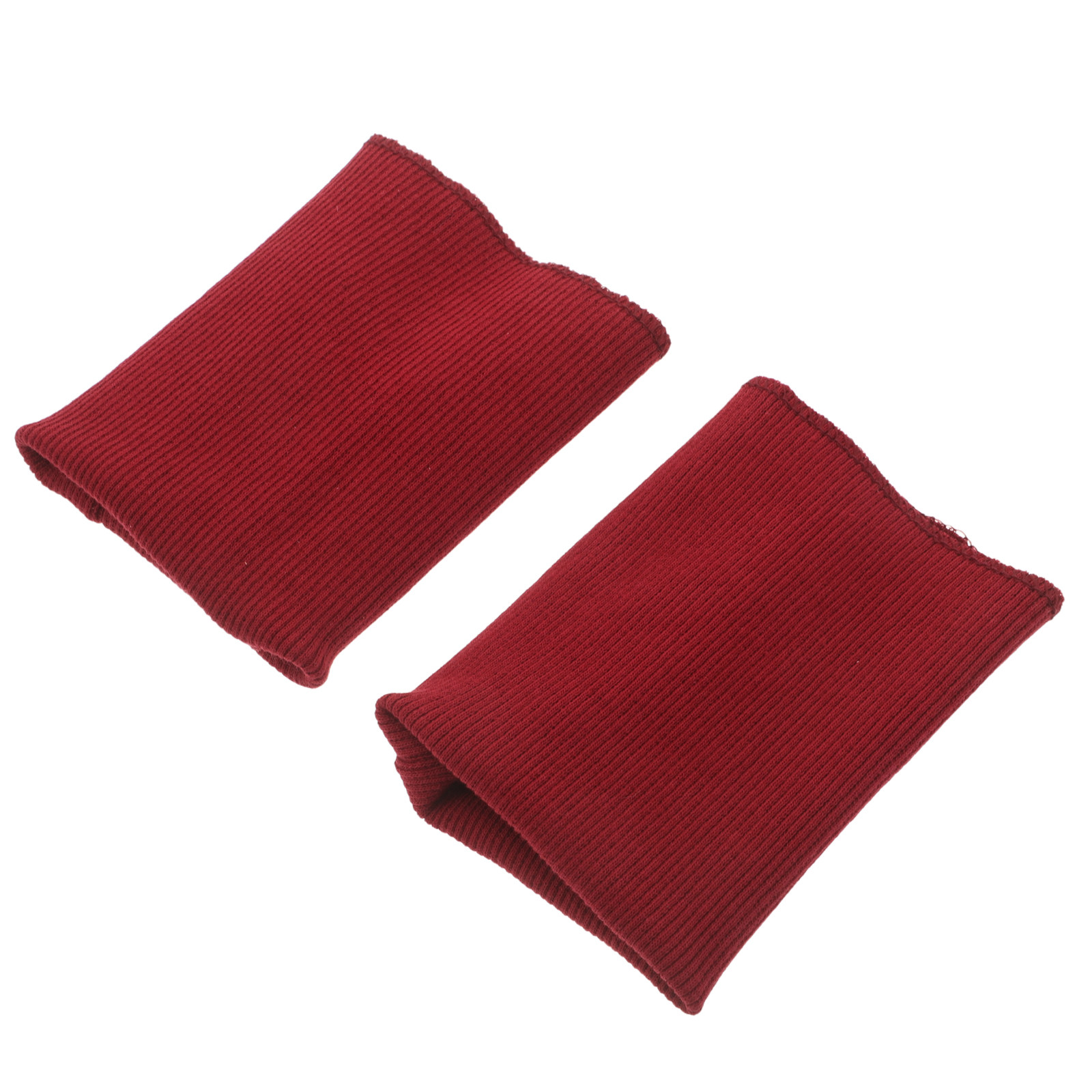 1Pair Dark Red Ribbed Knit Cuf - Textile For Sewing recension och pris