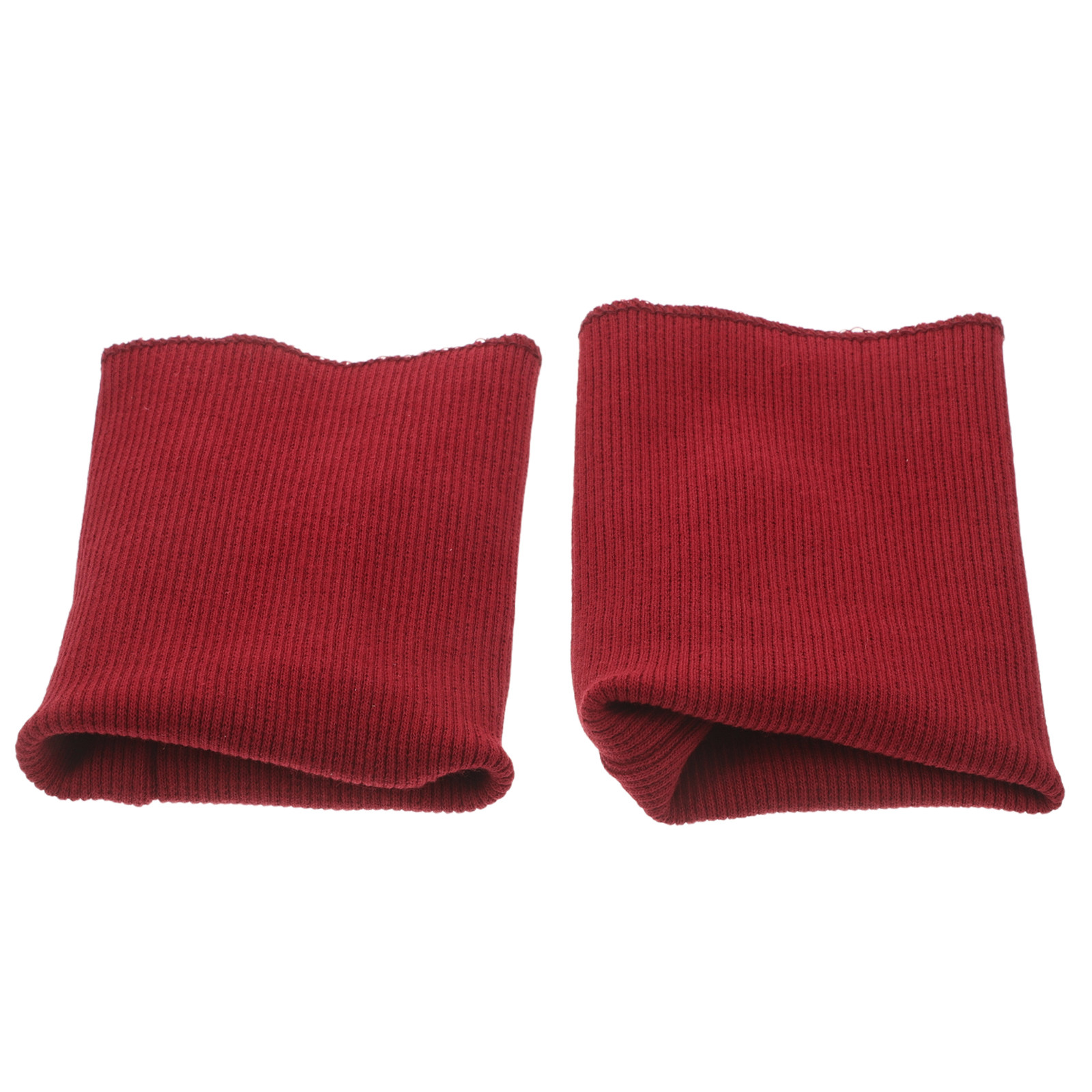 1Pair Dark Red Ribbed Knit Cuf - Textile For Sewing recension och pris